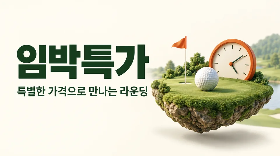 임박특가 · 특별한 가격으로 만나는 라운딩