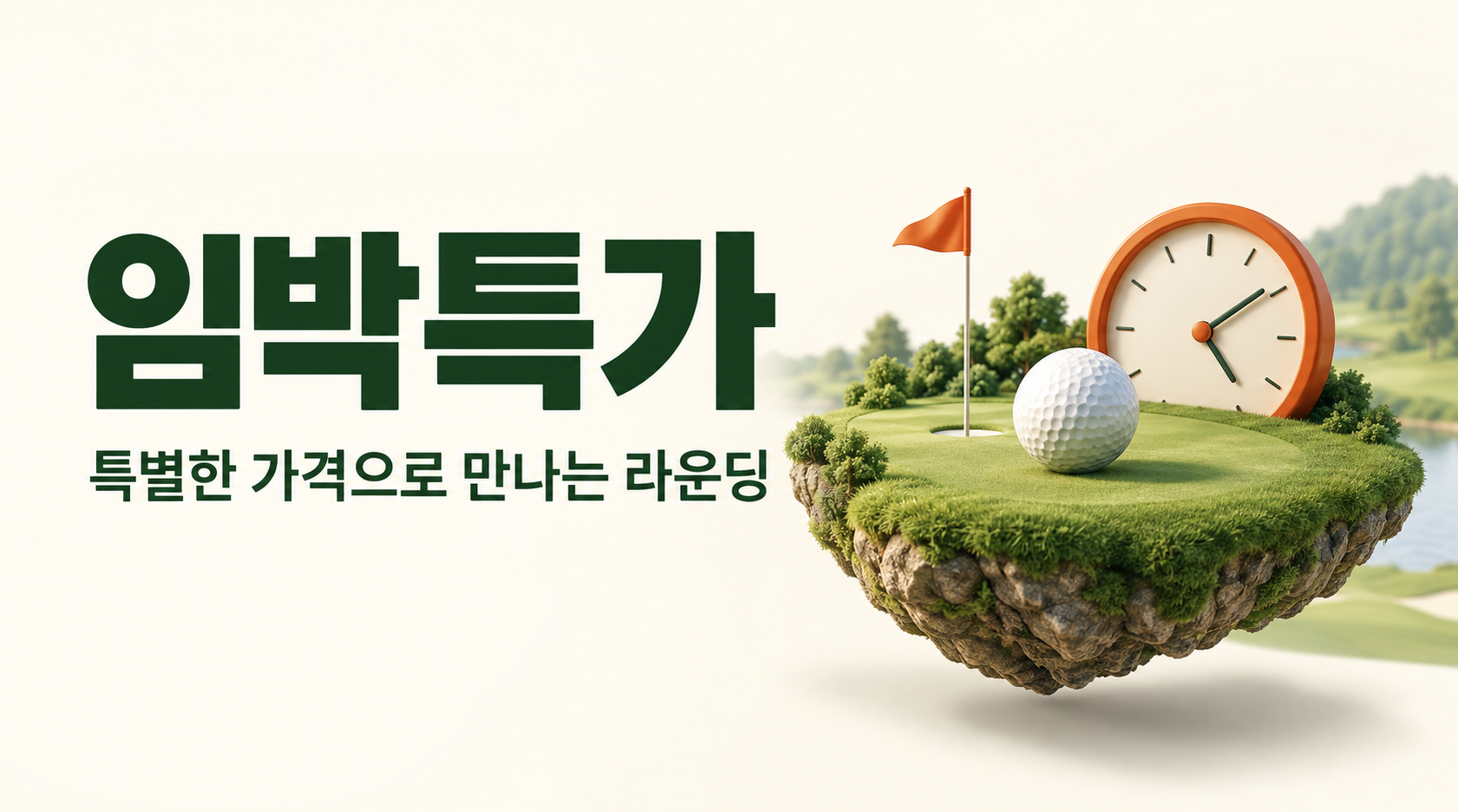 임박특가 · 특별한 가격으로 만나는 라운딩